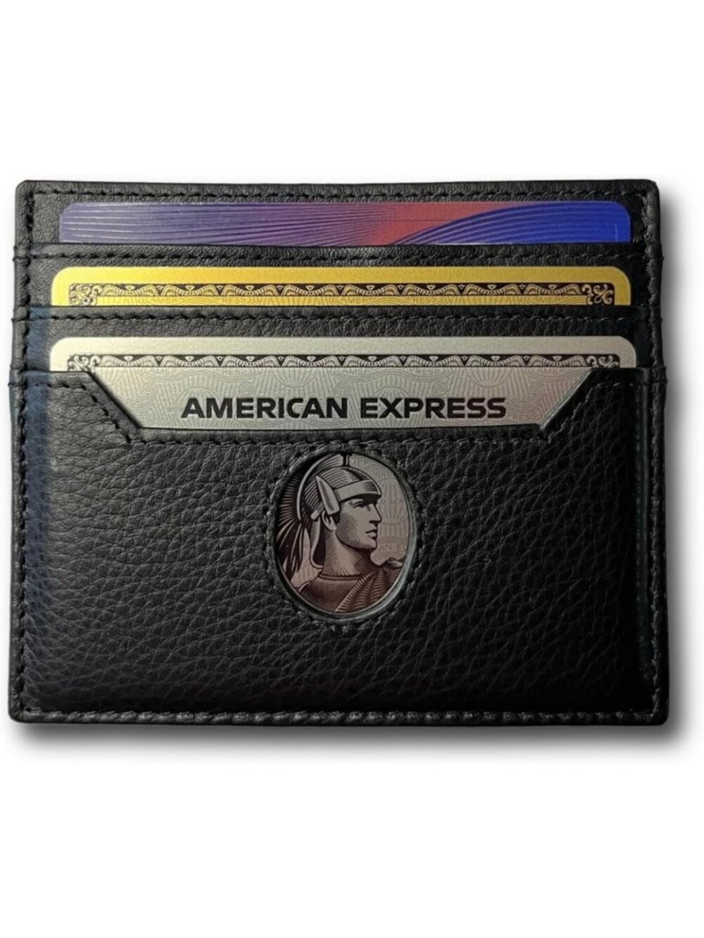 Ultra Thin Minimalist Wallet for Men & Women - Genuine Leather 6 Card Holder